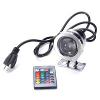 ราคา ไฟสปอร์ตไลท์สระว่ายน้ำน้ำพุ10W 15W โคมไฟสวนบ่อน้ำสระ LED อาร์จีบีกันน้ำ IP68 AC DC 12V 220V (19959377788)