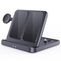 ราคา 3ขดสำหรับ Samsung Galaxy Z Z Fold 5 4 3 S24 S22เฉียบ S23 5G S21 S20 S10 Note 20 10 Plus Galaxy Watch 6 5 4 3 2 1ซีรีส์ Active2 Galaxy Buds 2 pro Live iPhone โต๊ะวางที่ชาร์จแบบไร้สาย Xiaomi ขาตั้งสำหรั