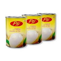 ราคา แพ็ค 3 กระป่อง พีทีไอ ผลไม้กระป๋องในน้ำเชื่อม 565 กรัม (21084824960)