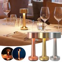ราคา ฟรีเรือ โคมไฟวินเทจไร้สายโลหะโคมไฟตั้งโต๊ะแบบชาร์จการควบคุมแบบสัมผัส3ระดับลดแสงไฟกลางคืนสำหรับบาร์ร้านอาหารบ้าน (16475358635)