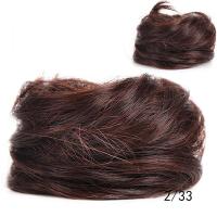 ราคา Synthetic Short Straight Claw Clip on Hair Bun Elastic Band Messy Chignon Hair Extension Hairpiece For Women and Kids (13863798152)