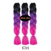 ราคา ไหมถักผมเปีย ไหมไฟเบอร์ 3สี ราคาต่อ1มัด C1 ถึง C20 เก็บเงินปลายทาง COD (1810764428)