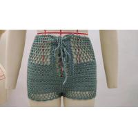 ราคา บิกินี่แนวถักโครเชต์สำหรับผู้หญิงกางเกงขาสั้นถักทำมือเจาะรูชุดว่ายน้ำกีฬา (20661528758)