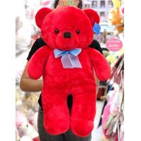 ราคา ตุ๊กตาหมีขนนุ่มสีแดงมี 5 ขนาด 8 17 243648 นิ้ว (12335411427)