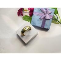 ราคา แหวนเกลี้ยงฝังเพชร CZ ท้องเหลืองแท้ (19210237389)