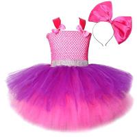 ราคา 3 Layers Fluffy Lol Surprise Dress Up Costume For Little Girls Princess Cosplay Dresses With Big Bow Headband Kids Girl Clothes (19791821433)