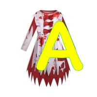 ราคา 7C295 ชุดเด็ก เมดเลือด สาวใช้เลือด ชุดฮาโลวีน Children Blood Maid Halloween Costume (16119994264)