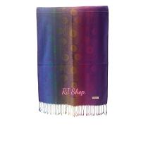 ราคา ผ้าพันคอ ผ้าคลุมไหล่ ผ้าพาสมีน่า ลายวงกลม สีรุ้ง สินค้าพร้อมส่ง (16630837368)