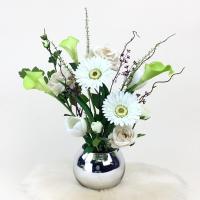 ราคา แจกันดอกไม้ประดิษฐ์ ดอกไม้พร้อมแจกันตกแต่งบ้าน แจกันดอกไม้ปลอมเหมือนจริง (19586652459)