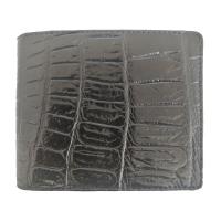 ราคา กระเป๋าสตางค์หนังจระเข้แท้100 สำหรับผู้ชาย แบบ 2 พับสั้น กระเป๋าเงินหนังจระเข้เรียบท้อง มีช่องหน้าต่างใส ใส่บัตร รูป ธนบัตร (17238910728)