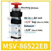 ราคา 5 2 Way Pneumatic Switch Manual Cylinder Control Valve Push Button Selection Air Reversing MSV 86522 Mechanical Valves MSV86522 (18437325869)