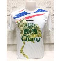 ราคา เสื้อกีฬา MD908 เสื้อกีฬาสีขาว ด้านหน้าสกรีนช้าง แขนสั้น คอกลม พิมพ์ลีเมนชั่นลายประเทศไทย สวยสุดๆ ใส่สบาย (7940633337)