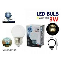 ราคา หลอดปิงปองสี LED 3w ยี่ห้อ IWACHI หลอดใสแสงวอร์ม ขาว น้ำเงิน เหลือง เขียว แดง (838662954)