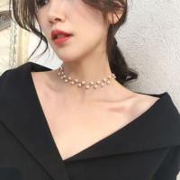 ราคา Fairly24sgsd5gre and diamond flower necklace 2023 new French luxury choker collarbone chain (20248264860)