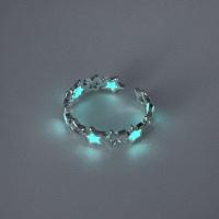 ราคา ถ้าฉันเรืองแสงในวงแหวนเงินกลวงรูปดาวแหวนคู่มืดสำหรับเครื่องประดับสำหรับผู้หญิง (19507115133)