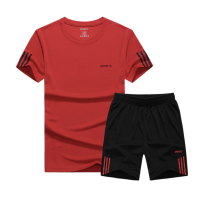 ราคา SET 2ชิ้น เสื้อแขนสั้น กางเกงขาสั้นออกกำลังกาย (3903092889)