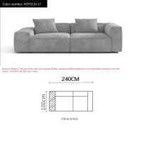 ราคา Bunise โซฟาผ้า U shape โซฟาตัวแอลใหญ่ Frosted Cloth ห้องนั่งเล่น โซฟาโมดูลาร์ 400 x 260 x 63 ซม BU05 (20032572508)