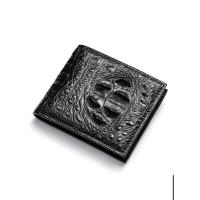 ราคา กระเป๋าสตางค์ กระเป๋าผู้ชาย ลายหนังจระเข้ เกรดพรีเมี่ยม CROCODILE WALLET ส่งไวจากไทย (19703589485)