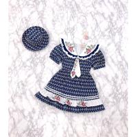 ราคา Rak Na Ka Vintage Dress เดรสสั้นผ้ายีนส์สีเข้ม ผ้าพิมพ์ลาย ปกสีขาวปักลายดอกไม้ ปลายกระโปรงระบายสองชั้น หมวกบักเก็ต (21337772667)