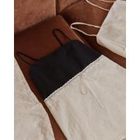 ราคา Black Rose เสื้อสายเดี่ยวผ้าฝ้ายผูกโบว์ แต่งชายลูกไม้ Morely (21129620929)