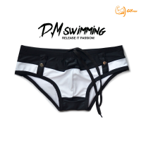 ราคา GYMen D m กางเกงว่ายน้ํามืออาชีพ กางเกงว่ายน้ํา เอวต่ํา เซ็กซี่ เย็บลูกไม้ สีดํา และสีขาว ไนล่อน รัดรูป สระว่ายน้ํา ปาร์ตี้ คนดังอินเทอร์เน็ต นอนเยอะ (19986673310)