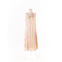 ราคา pomelo เดรสสายเดี่ยวผูกโบว์ สม็อคหลัง ซิปข้างมีซับใน ป้ายแบรนด์ระบุไซส์ S Preloved (20670052678)