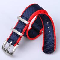 ราคา สายนาฬิกา สายนาโต้ Nato Strap คุณภาพดี สายหนา บัคเคิ้ลแข็งแรง ขอบไม่รุ่ย 20mm 22mm (14179882284)