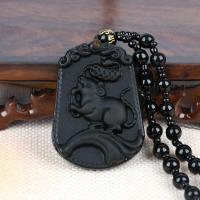 ราคา สร้อยคอ หินอ๊อบซิเดียน สีดำ 12นักษัตร เป็นสัญลักษณ์ของความเป็นสิริมงคล ของขวัญ ของที่ระลึก สายมู เครื่องประดับเสริมดวง แก้ชง (17985884698)