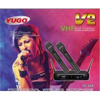 ราคา ไมโครโฟน YUGO รุ่น YG668 V2 ไมค์โครโฟนไร้สาย ไมค์ลอยคู่ Wireless Microphone สินค้าพร้อมส่ง (18168355060)