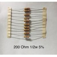 ราคา Carbon Film Fixed Resistors 200 Ohm 1 2w รีซิสเตอร์ (10412526961)