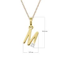 ราคา Gemondo จี้ทองคำแท้ 9 กะรัต 9K ตัวอักษร A B C D E F H J K M N O P R S T V W Y Z ประดับเพชรแท้ หรือ พลอยแท้ จี้ทองคำ จี้ทองแท้ จี้พลอย จี้พลอยแท้ จี้เพชรแท้ (12419385630)