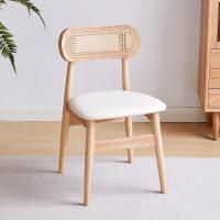 ราคา Spot parcel post Factory Direct Supply Nordic R Domestic Dining Chair Glasses Rattan Chair Homestay Ho Living Room Leisure Solid Wood Armchair (20589869658)