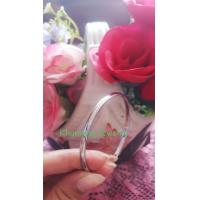 ราคา กำไลเลสแท้ กำไลสแตนเลส กำไลแบบเกลี้ยง 3 สี ทอง เงิน นาคไม่ลอก ไม่ดำ หนา 3 มม ขนาดรอบวง 57 มม (21279486631)