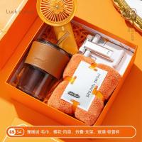 ราคา ชุดของขวัญแต่งงานของที่ระลึกชุดกล่องของขวัญ Kado Kecil เพื่อนเจ้าสาวถ้วย Kipas Angin Kecil โลโก้ที่กำหนดเอง (19913875797)