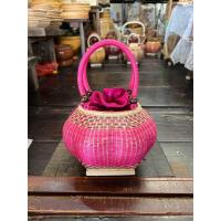 ราคา กระเป๋า กระเป๋าสาน งานละเอียด ประณีต otop กระเป๋าคุณนาย กระเป๋าถือ กระเป๋าชุดไทย กระเป๋าไม้ไผ่ กระเป๋าคุณหญิง (20988561738)