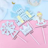 ราคา ป้ายปักตกแต่งเค้ก ปราสาท เจ้าหญิง เจ้าชาย (19088407611)