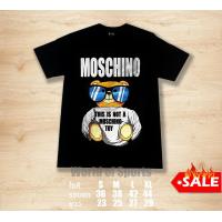 ราคา เสื้อยืด หมีใส่แว่น Moschino หมีแคร์แบร์ เสื้อยืดผู้ชาย เสื้อยืดหญิง เสื้อลายการ์ตูน cotton ราคาถูก (20481260942)