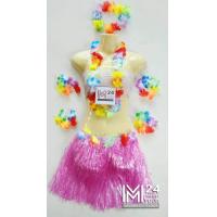 ราคา 1 ชุดมี 7 ชิ้น ยาว 40 ซ ม ชุดฮาวาย กระโปรงเชือกฟาง มาลัยคอ มาลัย ข้อมือ ข้อเท้า มาลัยฮาวาย กระโปรงฮาวาย มาลัยดอกไม้ มาลัยฮาวาย costume Hawaii m24 (11858907486)