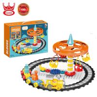 ราคา Wangdek DIY Creative Blocks Dinosaur Playgound วังเด็ก ชุดโต๊ะตัวต่อ รางรถไฟ ไดโนเสาร์ 57 ชิ้น 222 B110 446361 (18884932927)