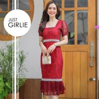 ราคา เดรสสีแดง สีแดง ตรุษจีน วานเลนไทน์ เดรสออกงาน ธีมสีแดง มีไซส์S M L XL (17313730954)