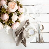 ราคา 6ชิ้นสีขาว Hemstitch ผ้ากันเปื้อนค็อกเทลผ้าเช็ดปากสำหรับงานแต่งงานลูกไม้ผ้าเช็ดปากตารางผ้าผ้าลินินผ้าฝ้ายผ้าเช็ดปาก (21171018815)