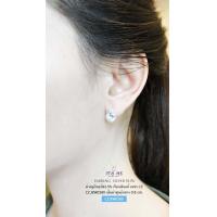 ราคา ต่างหูเงินแท้92 5 ประดับเพชร cz เพชรเล่นแสงดีมากๆ ค่ะ เรือนเงินแท้ (9837842577)