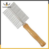 ราคา Lovinland แปรงหวีผมโลหะสองด้านสำหรับสัตว์เลี้ยงคราดหวีผมสำหรับแปรงนวดขนสัตว์เลี้ยงสุนัขแมว (14643704830)