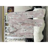 ราคา B02 ชุดนอนผ้าไหมซาตินพรีเมียม แขนยาว ขายาว สีชมพู ลายการ์ตูน (17272446539)