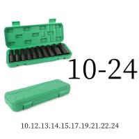 ราคา 8mm 24mm Impact Wrench Adapter 10 ชิ้น ชุดบล๊อก ชุดลูกบล็อคยาว ชุดประแจ ชุดลูกบล็อก บล็อค (18588738335)