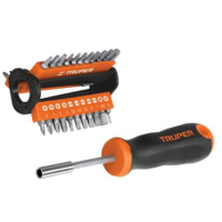 ราคา ชุดไขควง และ ดอกไขควง 33 หัว ทรูเปอร์ TRUPER รุ่น 13595 ทำจากเหล็กวานาเดียมโครเมี่ยม (20487505505)