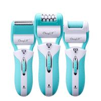 ราคา Multifunctional 3 in 1 Hair Removal Epilator Rechargeable Lady Shaver Callus Remover Cordless Bikini Trimmer Foot Dry Skin Clean (11228049846)