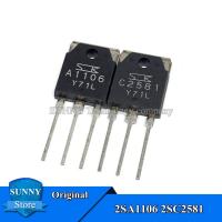ราคา 2Pcs 1คู่เดิม2SA1106 2SC2581 TO 3P 1Pcs A1106 1Pcs C2581 เครื่องขยายเสียงคู่หลอดใหม่ (19457510906)
