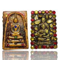 ราคา AD028 พระสมเด็จพิมพ์ใหญ่เนื้อแตกลายงา หลังสมเด็จโตพุทธซ้อนฐานดอกบัว ประดับพลอยเม็ดพระธาตุ ลงรักปิดทอง กรุวังหน้า (21361532958)