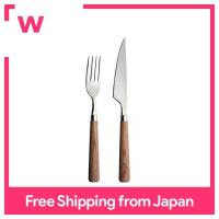 ราคา ชุดส้อมมีดหั่นเสต็ก NAGAO Nikko ลายไม้สแตนเลส22ซม ผลิตในประเทศญี่ปุ่น (20425575395)